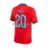 Camisola Inglaterra Foden 20 Homem Equipamento Segundo Copa do Mundo 2022 Manga Curta